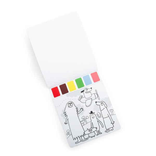 Moulin Roty čarobna paleta za slikanje Les Schmouks - Patkica.eu