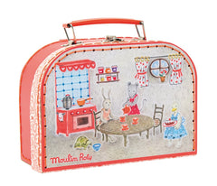 Moulin Roty crveni keramički set za čaj La Grande Famille - Patkica.eu
