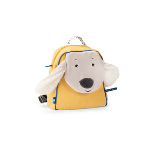 Moulin Roty dječji ruksak žuti pas Pilou Puce & Pilou - Patkica.eu