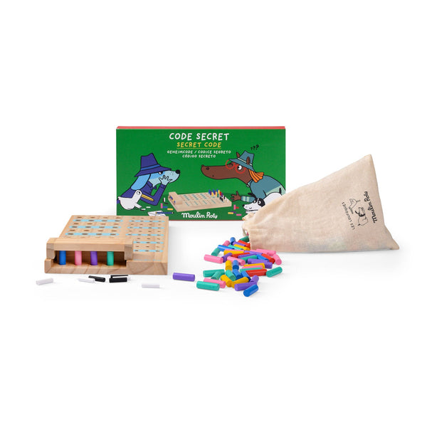 Moulin Roty drvena logička igra Tajni kod Les Loufoques - Patkica.eu