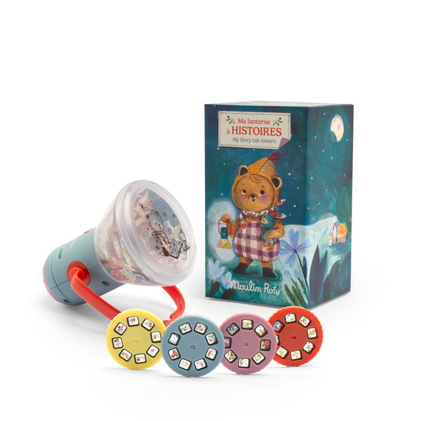 Moulin Roty lampa projektor za priče Les Minouchkas - Patkica.eu