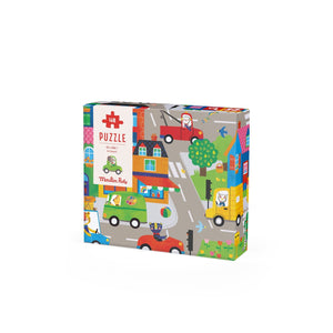 Moulin Roty Les Popipop puzzle U gradu! – 48 dijelova - Patkica.eu