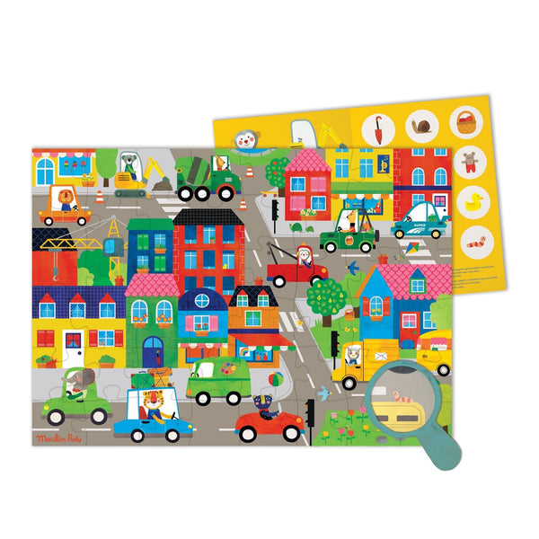 Moulin Roty Les Popipop puzzle U gradu! – 48 dijelova - Patkica.eu