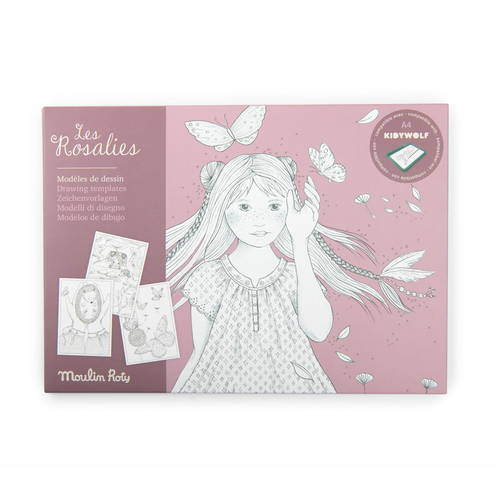 Moulin Roty Les Rosalies 24 predloška za crtanje za Kidywolf ploče - Patkica.eu