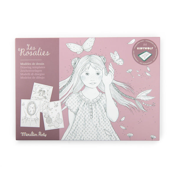 Moulin Roty Les Rosalies 24 predloška za crtanje za Kidywolf ploče - Patkica.eu
