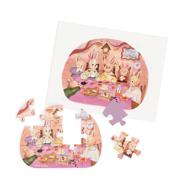 Moulin Roty mini puzzle A Perfect Day Les Minouchkas 4 x 12 dijelova - Patkica.eu