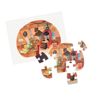 Moulin Roty mini puzzle A Perfect Day Les Minouchkas 4 x 12 dijelova - Patkica.eu