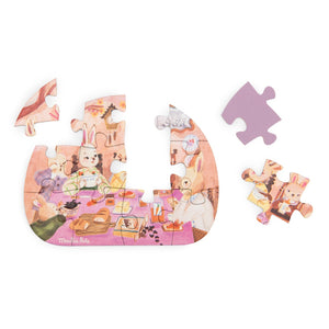 Moulin Roty mini puzzle A Perfect Day Les Minouchkas 4 x 12 dijelova - Patkica.eu