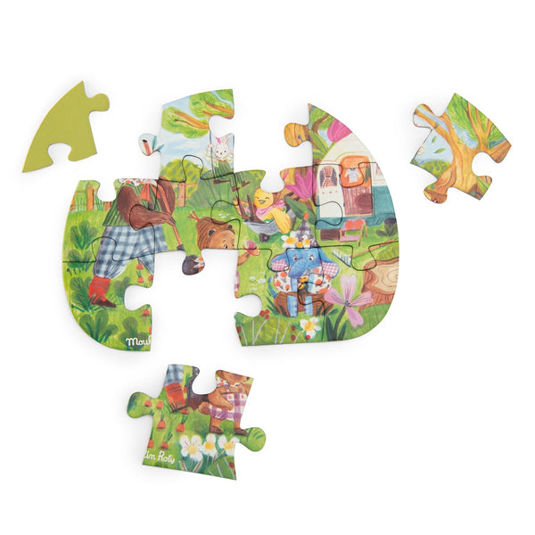 Moulin Roty mini puzzle A Perfect Day Les Minouchkas 4 x 12 dijelova - Patkica.eu