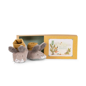 Moulin Roty papučice za bebe zeko Trois Petits Lapins - Patkica.eu