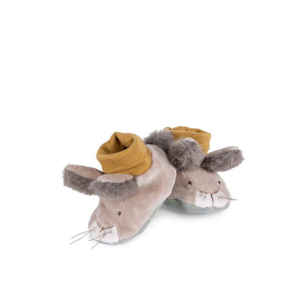 Moulin Roty papučice za bebe zeko Trois Petits Lapins - Patkica.eu