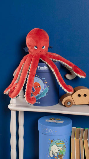 Moulin Roty plišana hobotnica Paulie u kutiji Les Aventures de Paulie - Patkica.eu