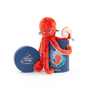 Moulin Roty plišana hobotnica Paulie u kutiji Les Aventures de Paulie - Patkica.eu