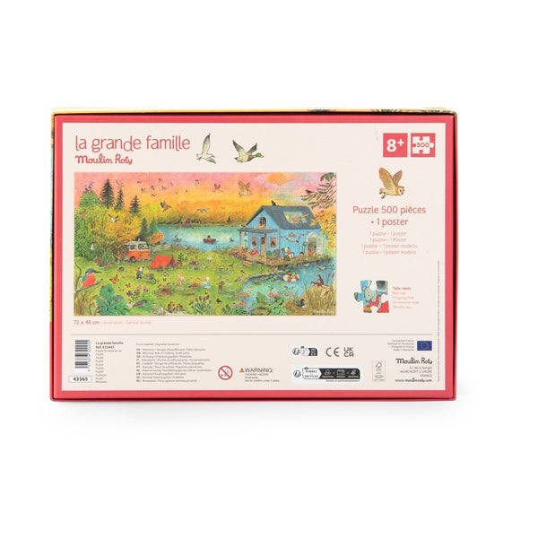 Moulin Roty puzzle La Grande Famille 500 dijelova - Patkica.eu