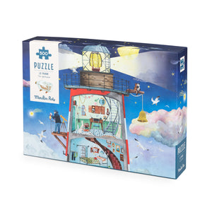 Moulin Roty puzzle Svjetionik 500 dijelova Le Jardin du Moulin - Patkica.eu