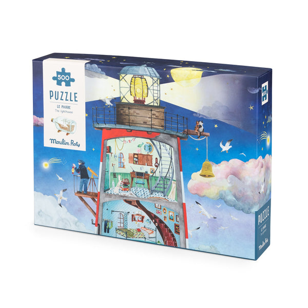 Moulin Roty puzzle Svjetionik 500 dijelova Le Jardin du Moulin - Patkica.eu