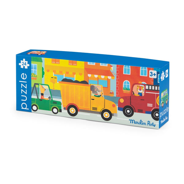 Moulin Roty puzzle Vozila Les Popipop 24 dijela - Patkica.eu