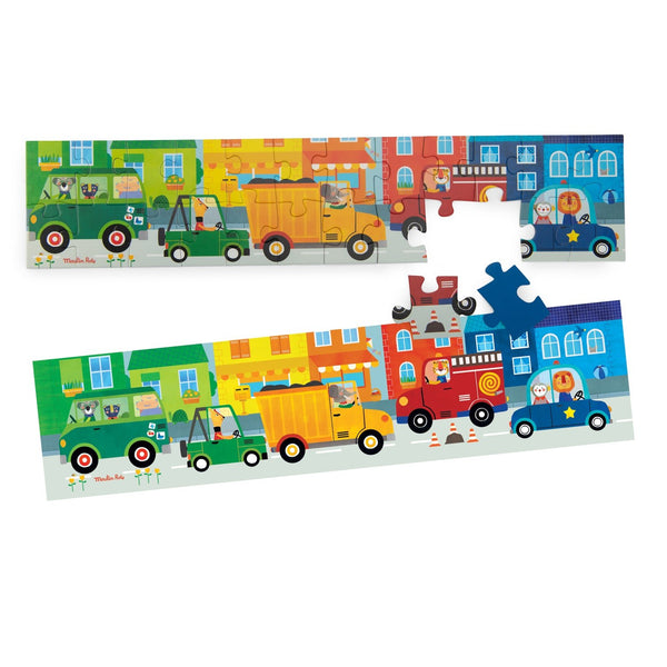 Moulin Roty puzzle Vozila Les Popipop 24 dijela - Patkica.eu