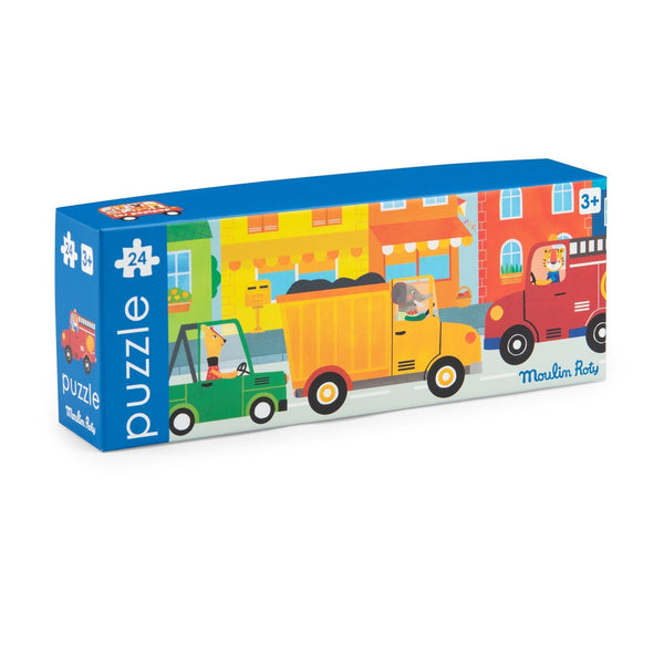 Moulin Roty puzzle Vozila Les Popipop 24 dijela - Patkica.eu