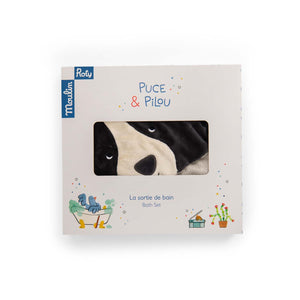 Moulin Roty ručnik s kapuljačom Puce & Pilou - Patkica.eu