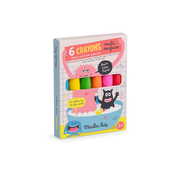 Moulin Roty set od 6 bojica za različite površine Les Schmouks - Patkica.eu