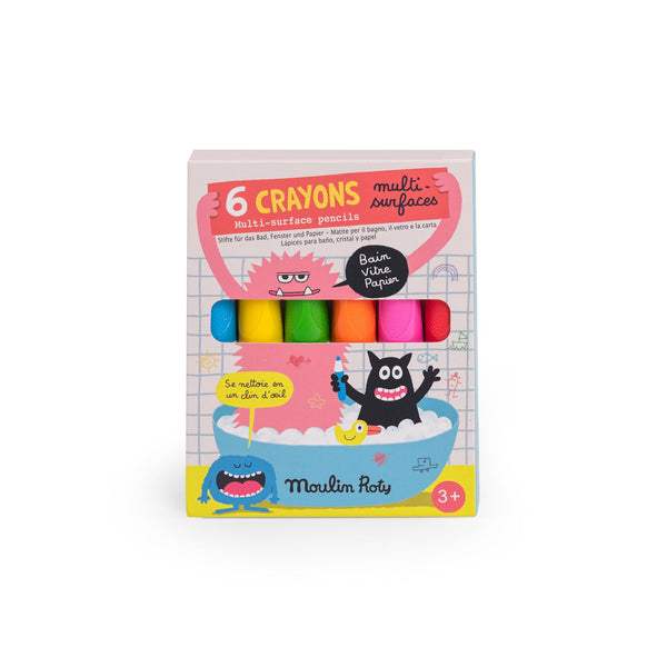 Moulin Roty set od 6 bojica za različite površine Les Schmouks - Patkica.eu