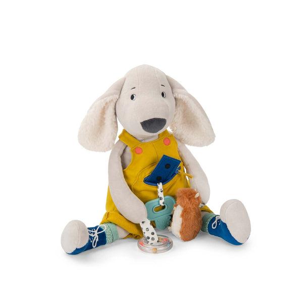 Moulin Roty velika senzorna igračka psić Pilou Puce & Pilou - Patkica.eu