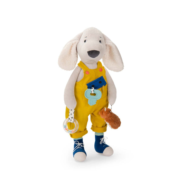 Moulin Roty velika senzorna igračka psić Pilou Puce & Pilou - Patkica.eu