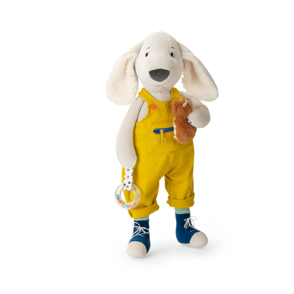 Moulin Roty velika senzorna igračka psić Pilou Puce & Pilou - Patkica.eu