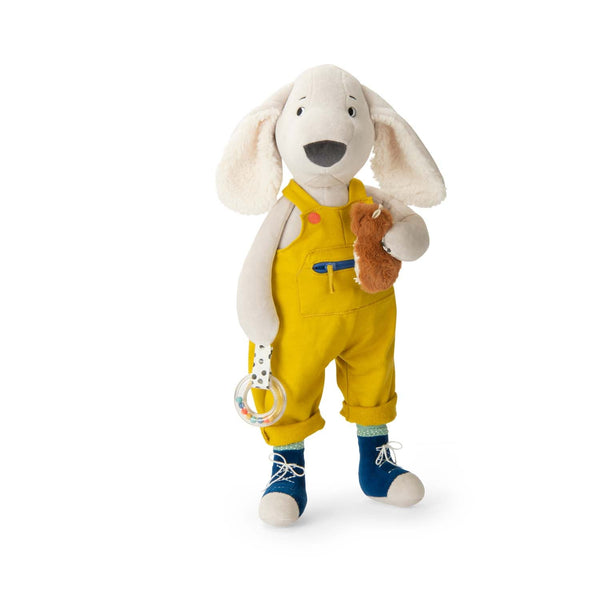 Moulin Roty velika senzorna igračka psić Pilou Puce & Pilou - Patkica.eu