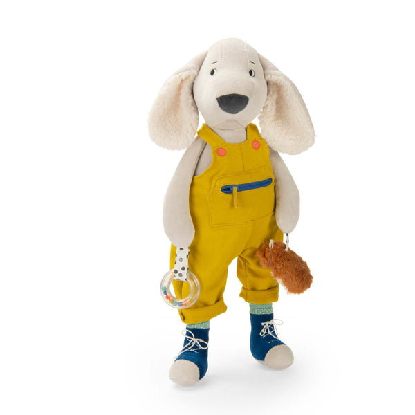 Moulin Roty velika senzorna igračka psić Pilou Puce & Pilou - Patkica.eu