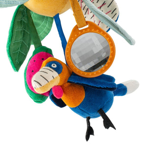 Moulin Roty viseća senzorna igračka papiga La forêt Mawa - Patkica.eu