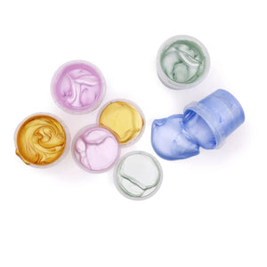 Neogrün Crystal “Mika” – veganske glitter boje za prste (4 × 90 g) - Patkica.eu