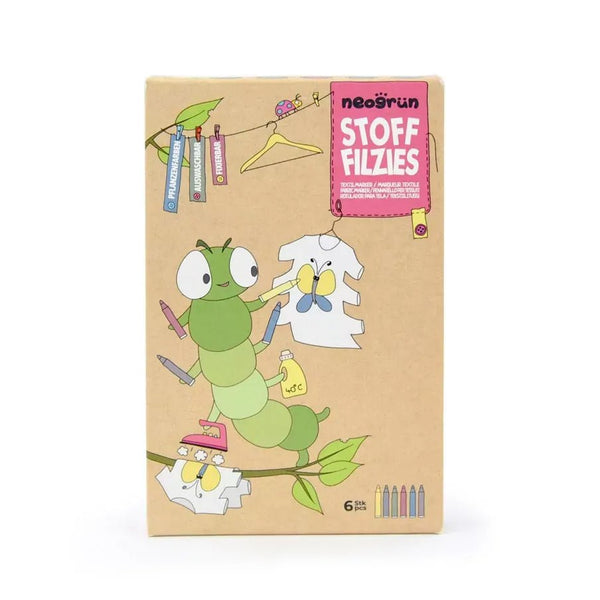 Neogrün® Stofffilzies – veganski tekstilni markeri od biljnih boja (6 boja) - Patkica.eu