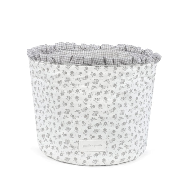 Pasito a Pasito organizator košara Little Bloom Flowers Grey - Patkica.eu