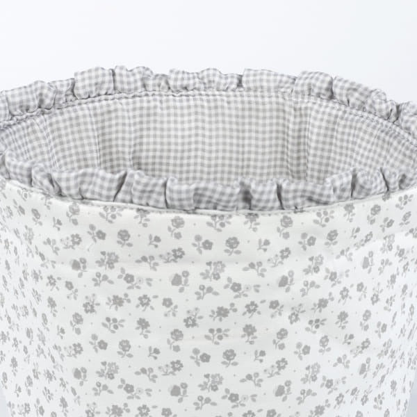Pasito a Pasito organizator košara Little Bloom Flowers Grey - Patkica.eu