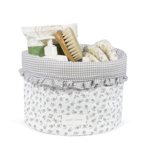 Pasito a Pasito organizator košara Little Bloom Flowers Grey - Patkica.eu