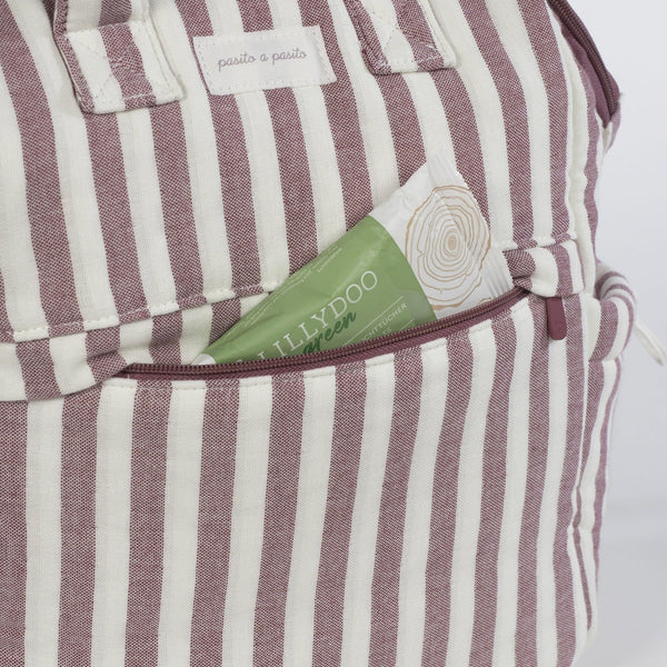Pasito a Pasito ruksak za kolica Cherry Stripes - Patkica.eu
