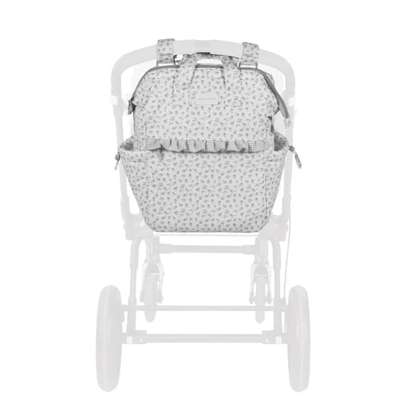 Pasito a Pasito ruksak za kolica Little Bloom Flowers Grey - Patkica.eu