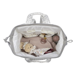 Pasito a Pasito ruksak za kolica Little Bloom Flowers Grey - Patkica.eu