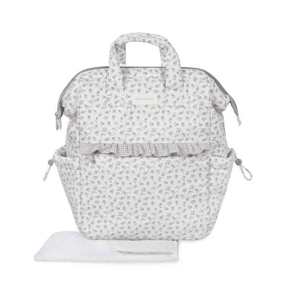 Pasito a Pasito ruksak za kolica Little Bloom Flowers Grey - Patkica.eu