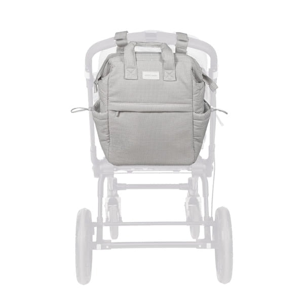 Pasito a Pasito ruksak za prematanje Little Bloom Vichy Grey - Patkica.eu