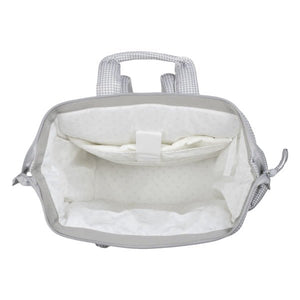 Pasito a Pasito ruksak za prematanje Little Bloom Vichy Grey - Patkica.eu