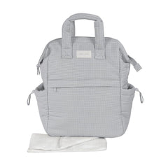Pasito a Pasito ruksak za prematanje Little Bloom Vichy Grey - Patkica.eu