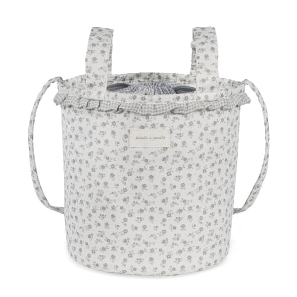 Pasito a Pasito torba za kolica Little Bloom Flowers Grey - Patkica.eu