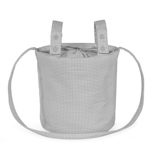 Pasito a Pasito torba za kolica Little Bloom Vichy Grey - Patkica.eu
