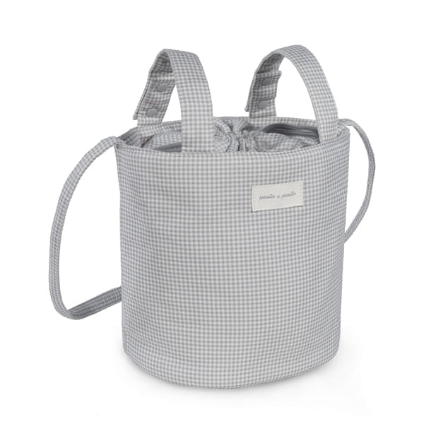Pasito a Pasito torba za kolica Little Bloom Vichy Grey - Patkica.eu