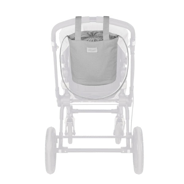 Pasito a Pasito torba za kolica Little Bloom Vichy Grey - Patkica.eu