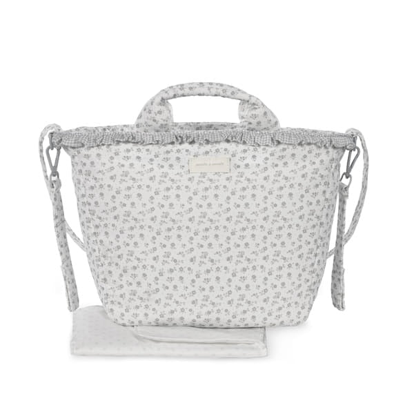 Pasito a Pasito torba za prematanje i kolica Little Bloom Flowers Grey - Patkica.eu