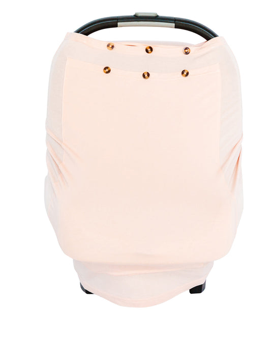 The Snuggle Shield® LUXE Bamboo Multi-Use Antimicrobial Air Filtering Infant Cover Pink